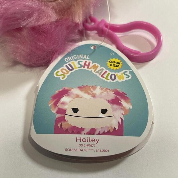 Squishmallow Hailey The Bigfoot Clip-On 3.5” - Picture 2 of 2